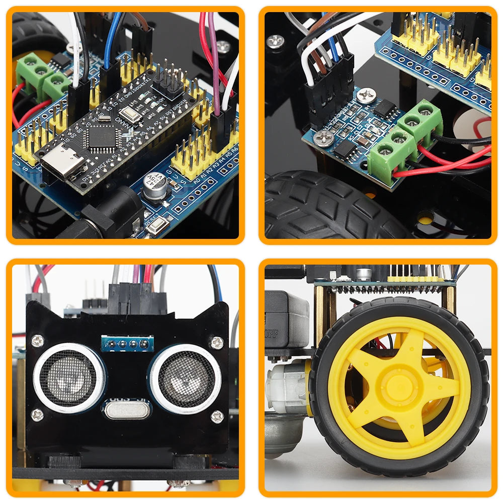 TSCINBUNY 智慧機器人自動化套件適用於 Arduino 入門套件人工智慧多功能機器人程式套件+程式碼