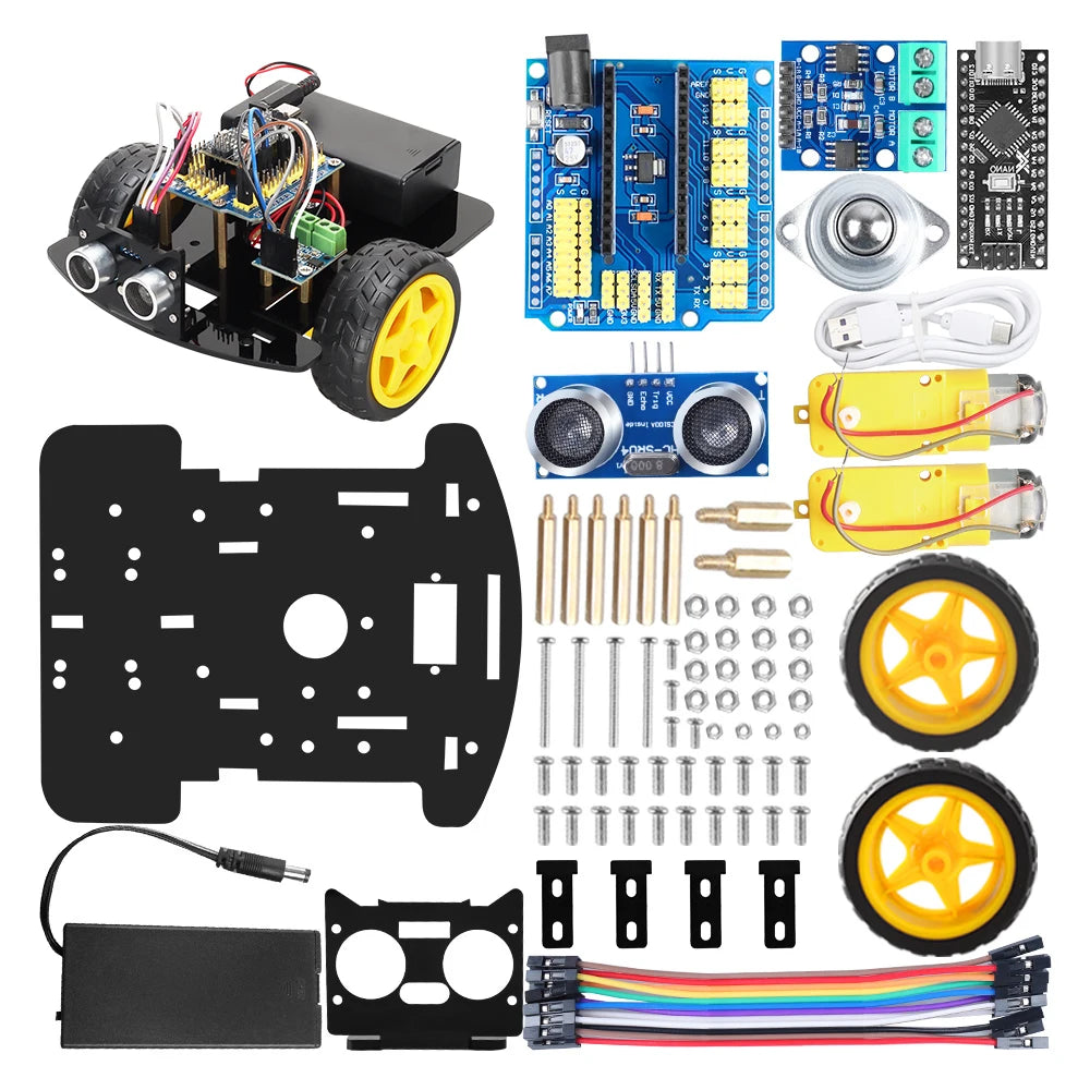 TSCINBUNY 智慧機器人自動化套件適用於 Arduino 入門套件人工智慧多功能機器人程式套件+程式碼