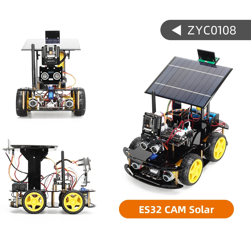 ESP32 自動化機器人套件適用於 Arduino 太陽能充電電子產品人工智能機器人套件