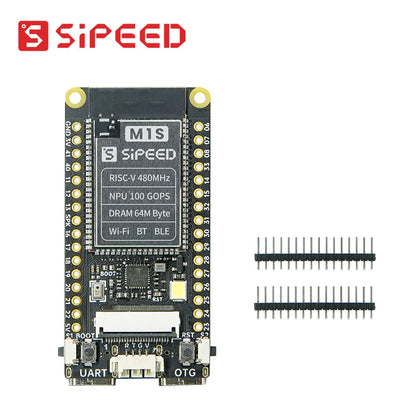 Sipeed M1s Dock AI+IoT BL808 tinyML RISC-V Linux 人工智慧開發板