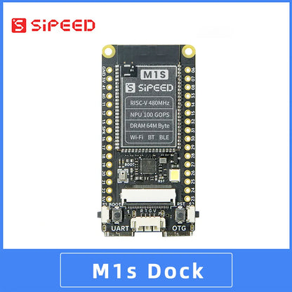 Sipeed M1s Dock AI+IoT BL808 tinyML RISC-V Linux 人工智慧開發板