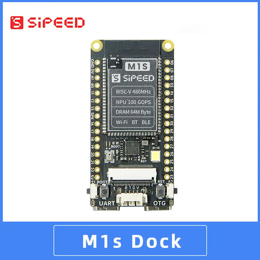 Sipeed M1s Dock AI+IoT BL808 tinyML RISC-V Linux 人工智慧開發板