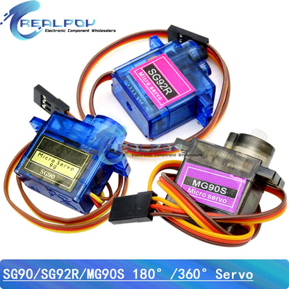 Servo Motor 伺服馬達 used for Arduino UNO (SG90 SG92R MG90S)